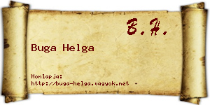 Buga Helga névjegykártya